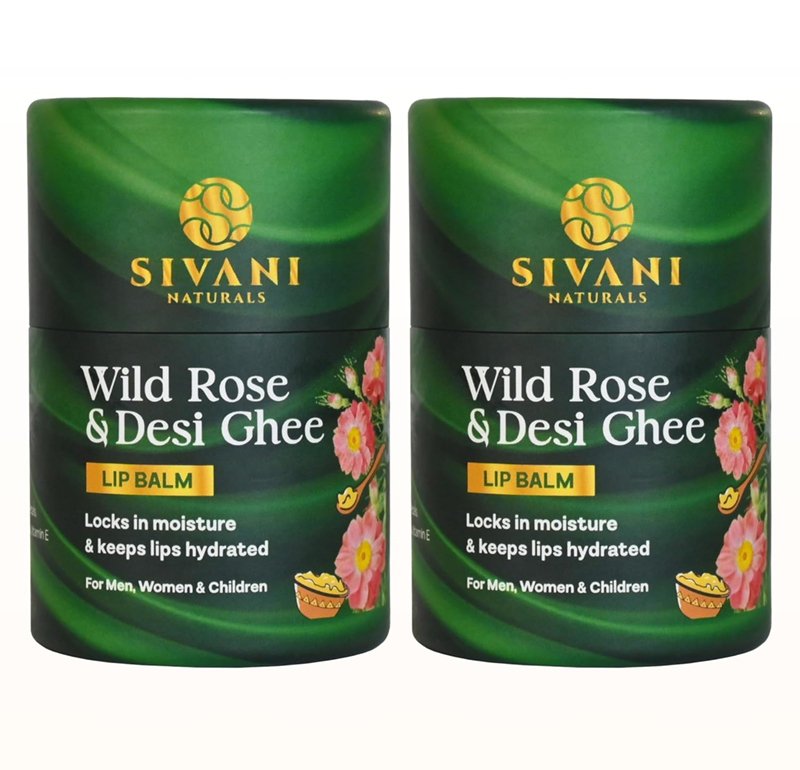 Sivani Rose Ghee Lip Balm Duo